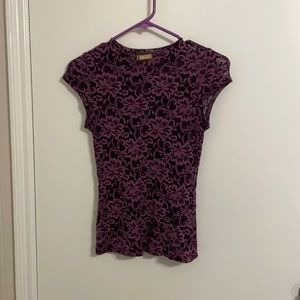 Beautiful Forever Twenty One sheer short sleeve top